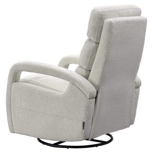 S5166 BEIGE CHENILLE - Swivel relax chair Denvi beige chenille (Niagara 902 beige)