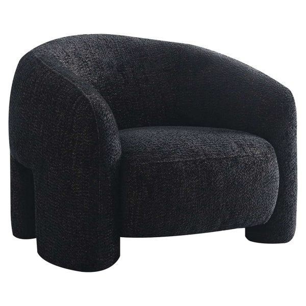 S5168 LOVELY BLACK - Lounge chair Milania lovely black (Be Lovely 17 Black)