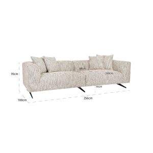 S5170 TRENDY NATURE - Sofa Hoxton 3-seater (Be Trendy 01 Nature)