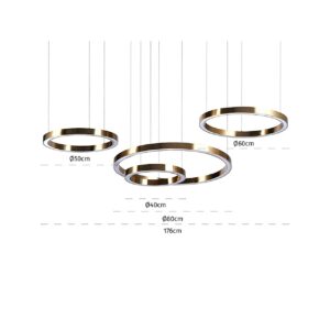 -HL-0171 - Chandelier Lilou (Brushed Gold)